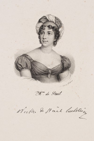 Portrait of Madame de Staël by Francois Seraphin Delpech