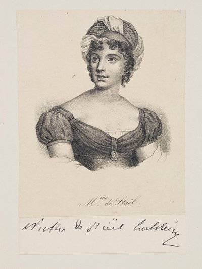 Portrait of Madame de Staël by Francois Seraphin Delpech