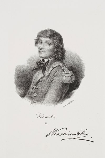Portrait of the Freedom Fighter Tadeusz Kościuszko by Francois Seraphin Delpech