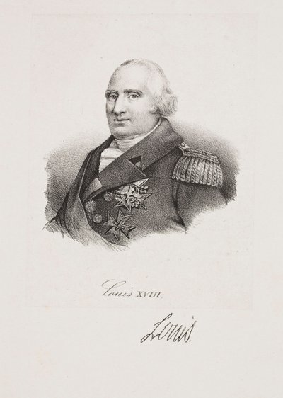 Portrait of King Louis XVIII by Francois Seraphin Delpech