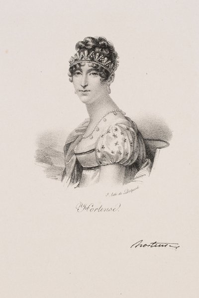 Portrait of Queen Hortense Eugénie Cécile de Beauharnais by Francois Seraphin Delpech