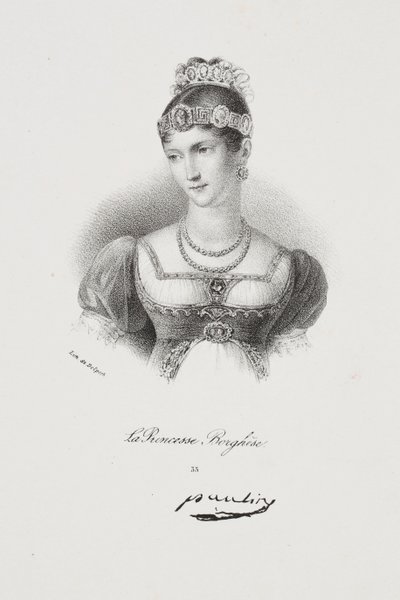 Portrait of Princess Pauline Borghese (Marie Paulette Bonaparte) by Francois Seraphin Delpech