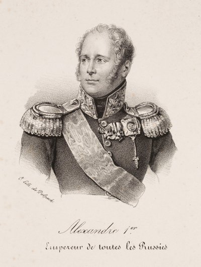 Portrait of Tsar Alexander I of Russia by Francois Seraphin Delpech