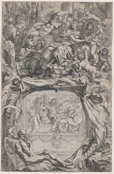 France Crowned with Victory by Louis XIV by Francois Verdier