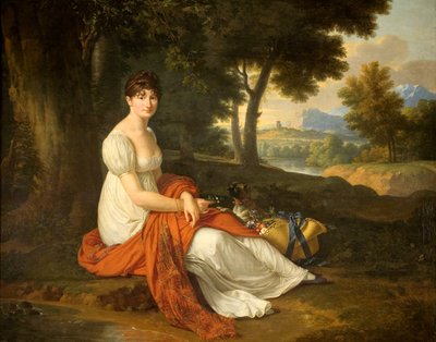 Portrait of Elżbieta Skotnicka née Laskiewicz (1781–1849), Wife of Michał Skotnicki by Francois-Xavier Fabre