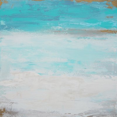 Coastal Teal Seascape by Françoise Wattré