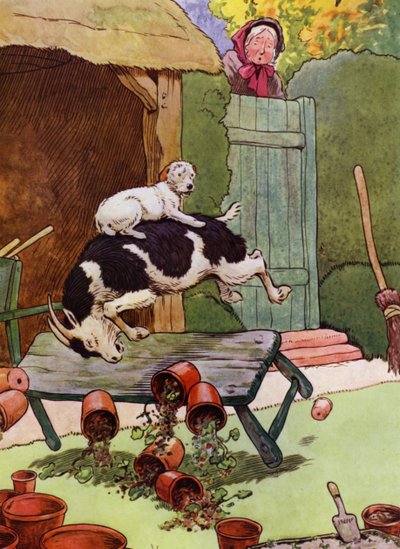 Illustration for Old Mother Hubbard by Frank Adams
