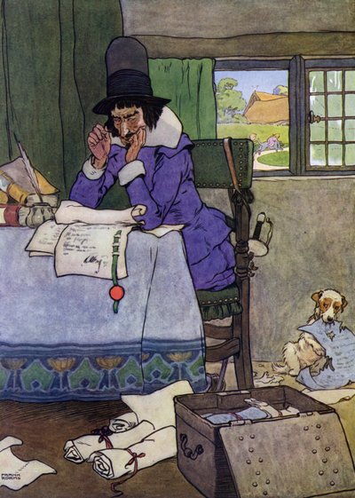 Illustration for The Babes in the Wood by Frank Adams