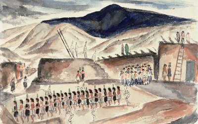 Green Corn Dance, Santa Domingo, N.M., prior to 1932 by Frank Applegate