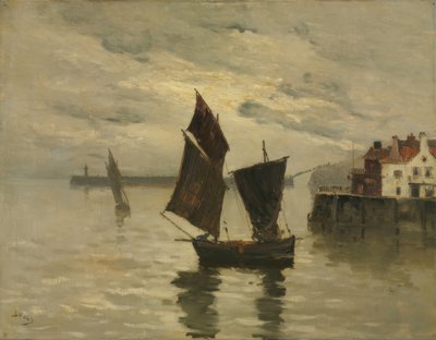 Harbor Scene by Frank Boggs