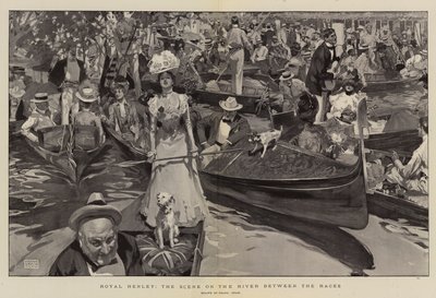 Royal Henley, the Scene on the River between the Races by Frank Craig