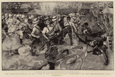 The Combined Display of All Arms in the Royal Military Tournament at the Agricultural Hall by Frank Craig