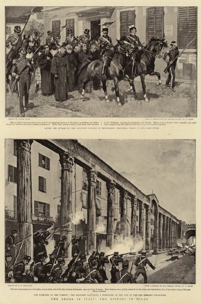 The Crisis in Italy, the Rioting in Milan by Frank Craig