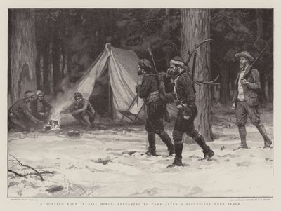 A Hunting Tour in Asia Minor, Returning to Camp after a Successful Deer Stalk by Frank Dadd