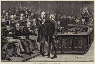 Arrest of Mr Bradlaugh in the House of Commons by Frank Dadd