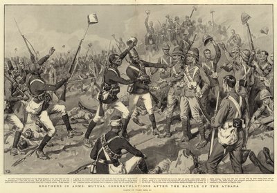 Brothers in Arms, Mutual Congratulations After the Battle of the Atbara by Frank Dadd