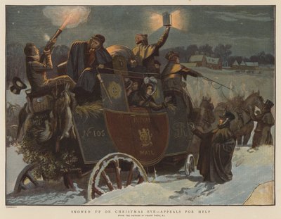 Snowed Up on Christmas Eve, Appeals for Help by Frank Dadd