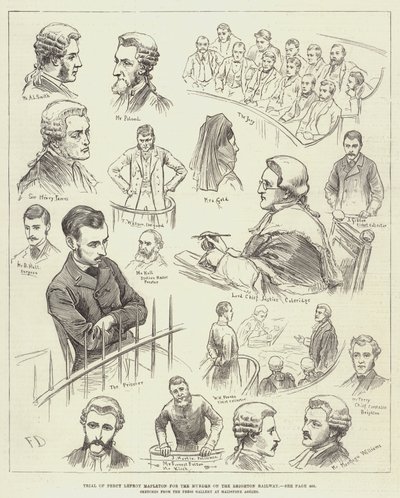 Trial of Percy Lefroy Mapleton for the Murder on the Brighton Railway by Frank Dadd