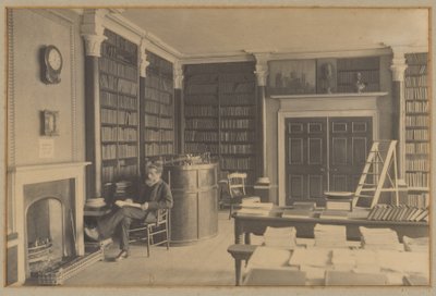 Man Reading in Library by Frank Meadow Sutcliffe