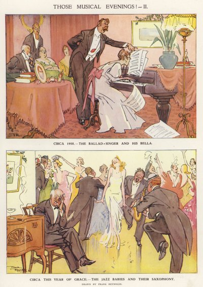 Musical entertainment provided in the form of ballad songs and jazz by Frank Reynolds