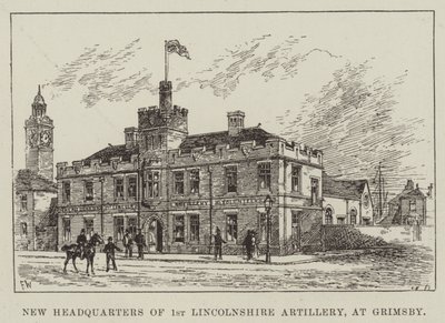 New Headquarters of 1st Lincolnshire Artillery, at Grimsby by Frank Watkins
