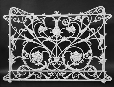 Section of Balcony Railing from Mecca Apartment Building, 34th and State Streets, Chicago, Illinois by Franklin Pierce Burnham