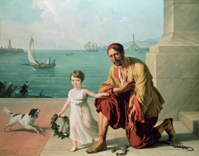 An Allegory Representing the Freeing of French and Italian Prisoners by François André Vincent