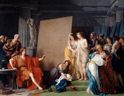 Zeuxis Choosing a Model from the Beautiful Girls of Croton, 1789 by François André Vincent