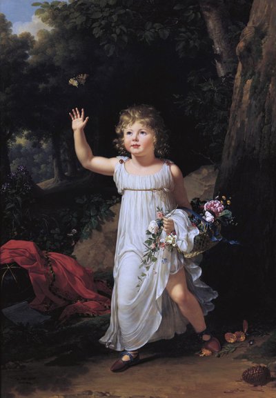 Portrait of Young Edgar Clarke by Francois-Xavier Fabre