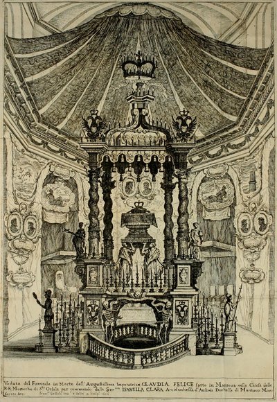 Design for Funeral for Claudia Felicitas of Austria by Frans Geffels