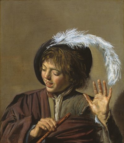 Boy with Flute by Frans Hals