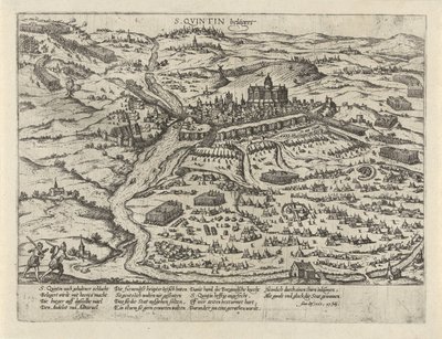 Siege of Saint-Quentin, 1557 (series title) by Frans Hogenberg