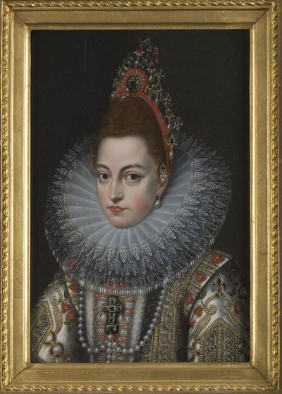 Portrait of Infanta Isabella Clara Eugenia of Spain (1566-1633) by Frans II Pourbus