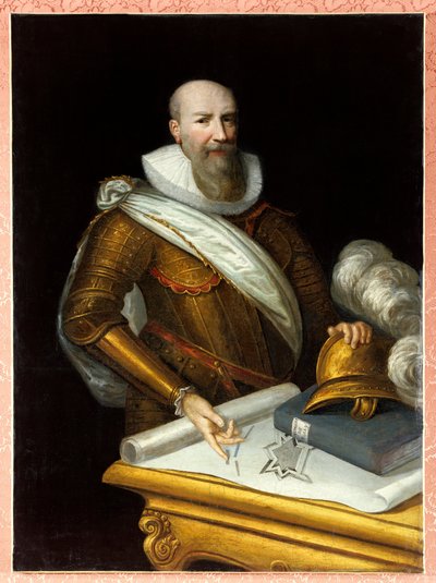 Portrait of the first Duke of Sully as Superintendent of Fortifications. Maximilian of Bethune, Duke of Sully by Frans II Pourbus