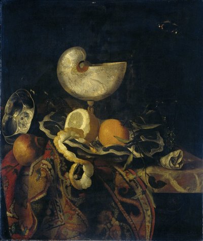 Still Life with Nautilus Cup by Frans Sant Acker