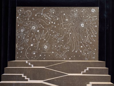 Scenography by Frantisek Kysela for The Magic Flute by Wolfgang Amadeus Mozart by František Kysela