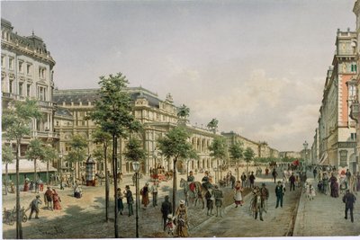 The Vienna Operahouse Shortly After Completion by Franz Alt