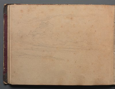 Album with Views of Rome and Surroundings, Landscape Studies, page 29b: Landscape Study by Franz Johann Heinrich Nadorp