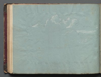 Album with Views of Rome and Surroundings, Landscape Studies, page 36b: Cloud Study by Franz Johann Heinrich Nadorp