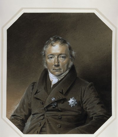 Portrait of Friedrich Christian Adolf von Motz by Franz Krüger
