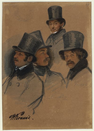 Ludwig Elsholtz, Wilhelm Krause, Karl Friedrich G. Lüderitz, Karl Friedrich Schulz by Franz Krüger