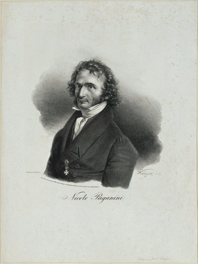 Niccolò Paganini by Franz Krüger