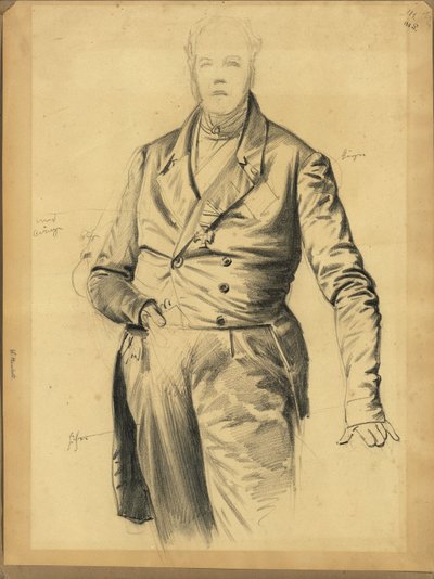 Wilhelm von Humboldt or Minister von Rother by Franz Krüger