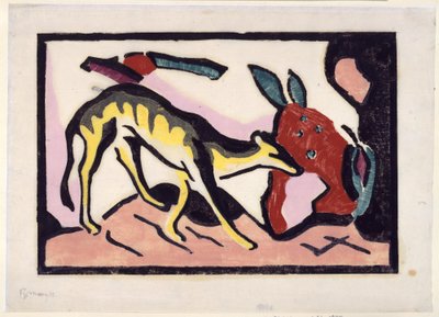 Mythical Creature (Supplement to the Luxury Edition of the Almanac Der Blaue Reiter) by Franz Marc