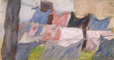Fluttering Laundry in the Wind by Franz Marc