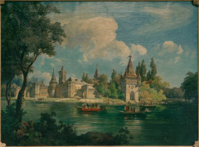 The Imperial Pleasure Palace Laxenburg with the Imperial Boats by Franz Springer