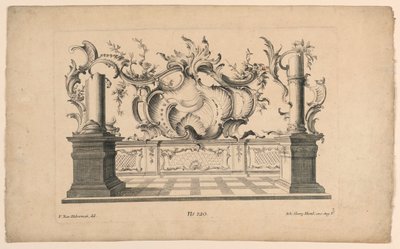 Rocaille Motifs and Dados, from Set No. 120 by Franz Xaver Habermann