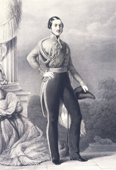 Portrait of Albert of Saxe-Coburg-Gotha, husband of Queen Victoria and Prince Consort of the United Kingdom, by Franz Xaver Winterhalter, print by Franz Xaver Winterhalter