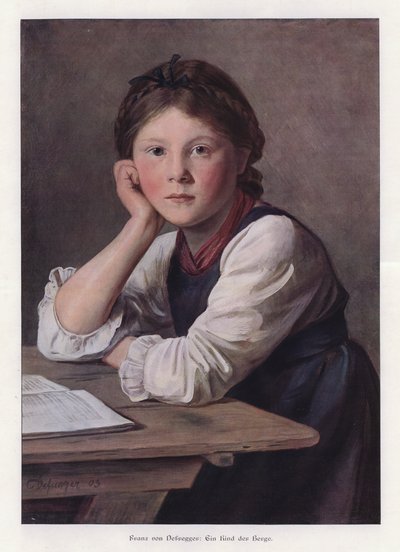 A Child of the Mountains by Franz von Defregger