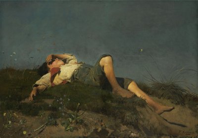A Shepherd Boy by Franz von Lenbach